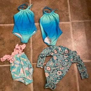 Little girl swimming suit bundle